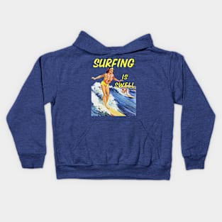 Lispe Surfing is Swell Kids Hoodie